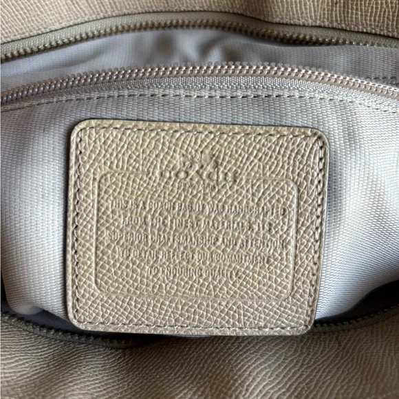 Coach Tan Tote Bag with Scarf Accent - Picture 7 of 7